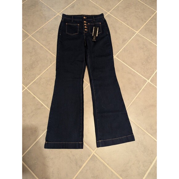 “Nanette Lepore Jolie Super High Rise Bootcut Flare Jeans Size 4 Western Style - Picture 16 of 16